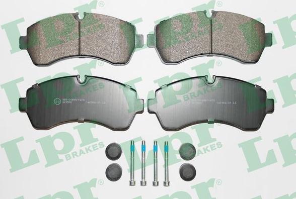 LPR 05P1295K - Brake Pad Set, disc brake autospares.lv