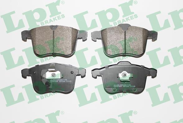 LPR 05P1244 - Brake Pad Set, disc brake autospares.lv