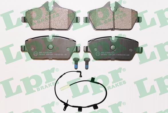 LPR 05P1241A - Brake Pad Set, disc brake autospares.lv