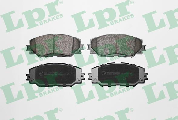 LPR 05P1258 - Brake Pad Set, disc brake autospares.lv
