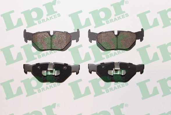 LPR 05P1252 - Brake Pad Set, disc brake autospares.lv