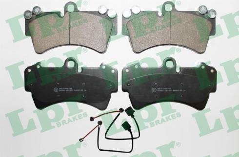 LPR 05P1257A - Brake Pad Set, disc brake autospares.lv