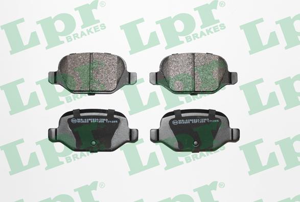 LPR 05P1265 - Brake Pad Set, disc brake autospares.lv