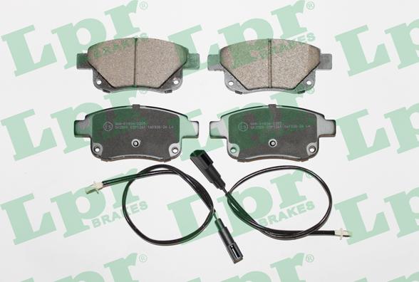 LPR 05P1261 - Brake Pad Set, disc brake autospares.lv