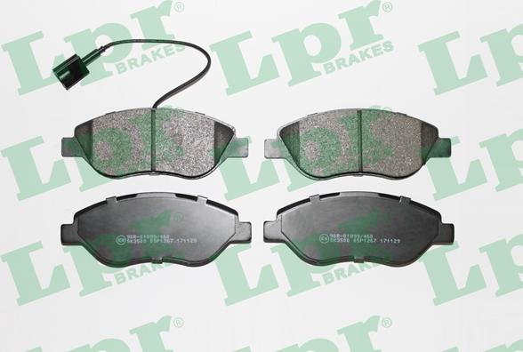 LPR 05P1267 - Brake Pad Set, disc brake autospares.lv