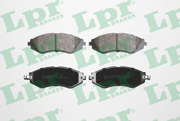 LPR 05P1209 - Brake Pad Set, disc brake autospares.lv