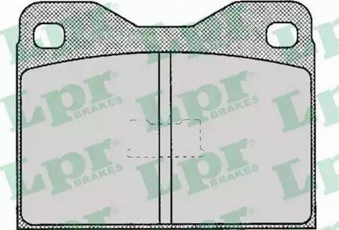 LPR 05P120 - Brake Pad Set, disc brake autospares.lv