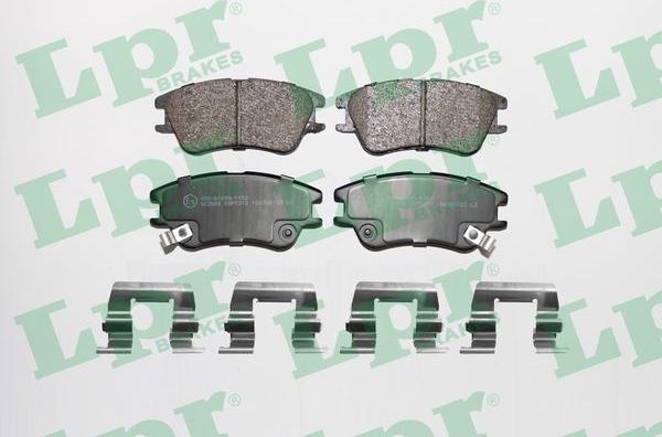 LPR 05P1212 - Brake Pad Set, disc brake autospares.lv