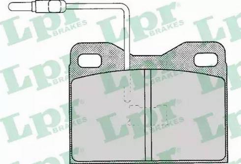 LPR 05P121 - Brake Pad Set, disc brake autospares.lv