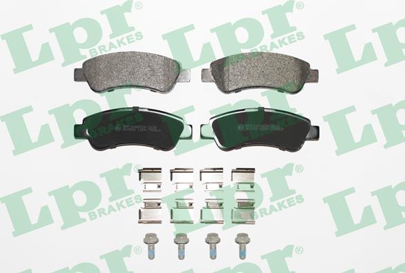 LPR 05P1289K - Brake Pad Set, disc brake autospares.lv