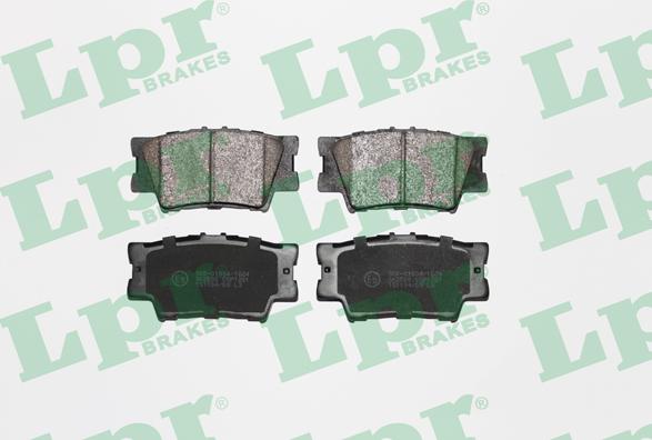 LPR 05P1281 - Brake Pad Set, disc brake autospares.lv