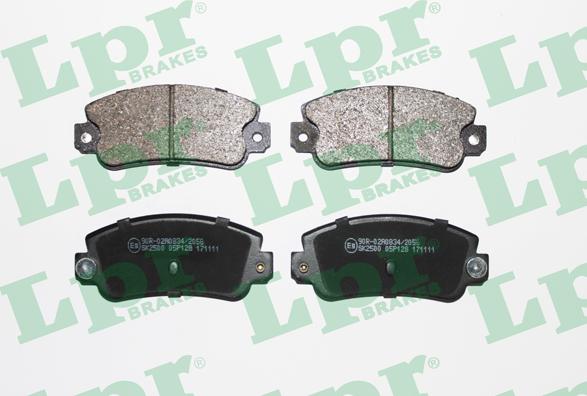 LPR 05P128 - Brake Pad Set, disc brake autospares.lv