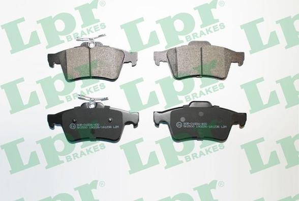 LPR 05P1236 - Brake Pad Set, disc brake autospares.lv
