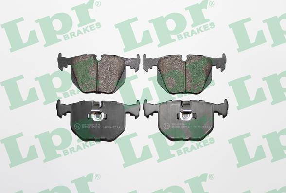 LPR 05P1231 - Brake Pad Set, disc brake autospares.lv