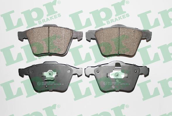 LPR 05P1237 - Brake Pad Set, disc brake autospares.lv