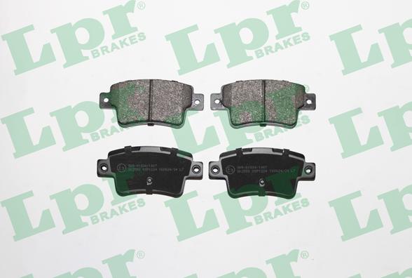 LPR 05P1224 - Brake Pad Set, disc brake autospares.lv