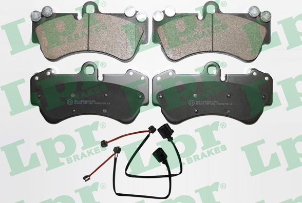 LPR 05P1226A - Brake Pad Set, disc brake autospares.lv