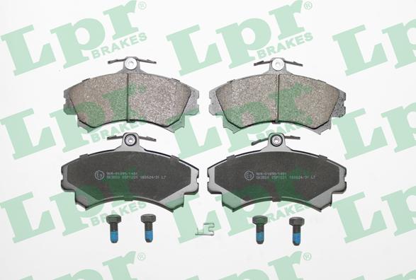 LPR 05P1221 - Brake Pad Set, disc brake autospares.lv