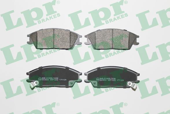 LPR 05P1222 - Brake Pad Set, disc brake autospares.lv