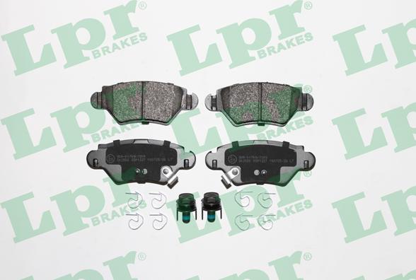 LPR 05P1227 - Brake Pad Set, disc brake autospares.lv