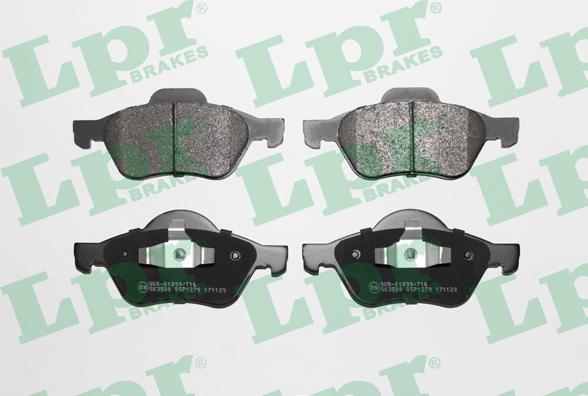 LPR 05P1279 - Brake Pad Set, disc brake autospares.lv