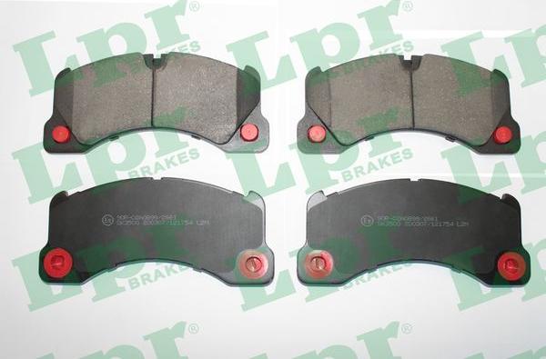 LPR 05P1754 - Brake Pad Set, disc brake autospares.lv