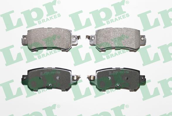 LPR 05P1756 - Brake Pad Set, disc brake autospares.lv