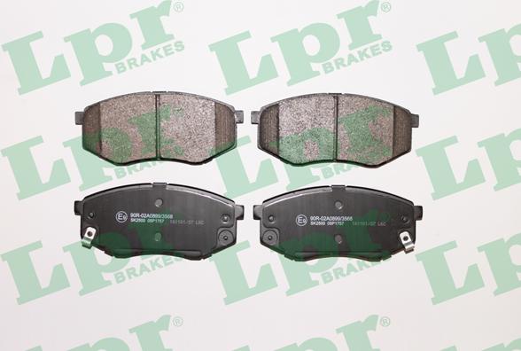 LPR 05P1757 - Brake Pad Set, disc brake autospares.lv