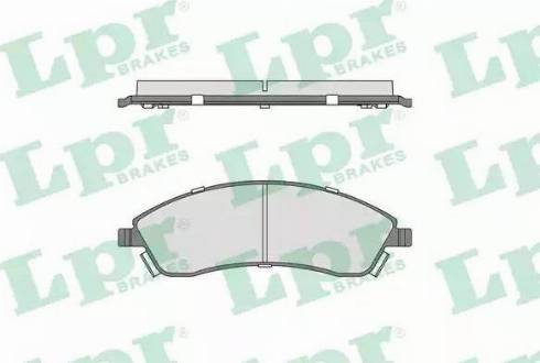 LPR 05P1706 - Brake Pad Set, disc brake autospares.lv