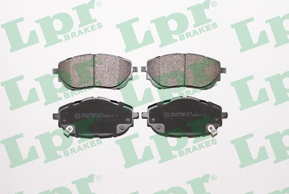 LPR 05P1784 - Brake Pad Set, disc brake autospares.lv
