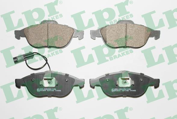 LPR 05P1785 - Brake Pad Set, disc brake autospares.lv