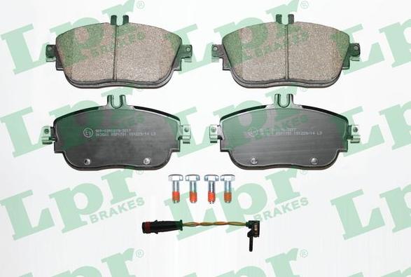 LPR 05P1781A - Brake Pad Set, disc brake autospares.lv