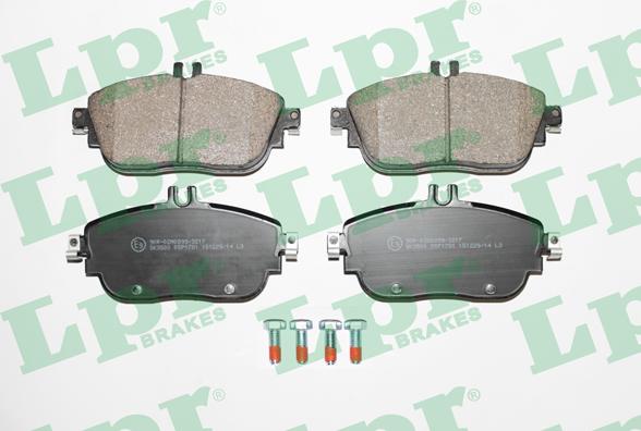 LPR 05P1781 - Brake Pad Set, disc brake autospares.lv