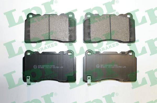 LPR 05P1783 - Brake Pad Set, disc brake autospares.lv