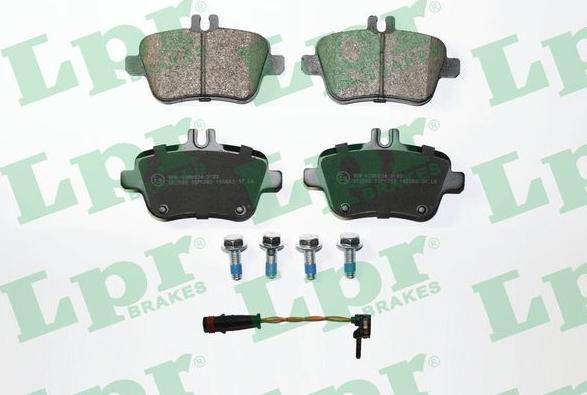 LPR 05P1782A - Brake Pad Set, disc brake autospares.lv