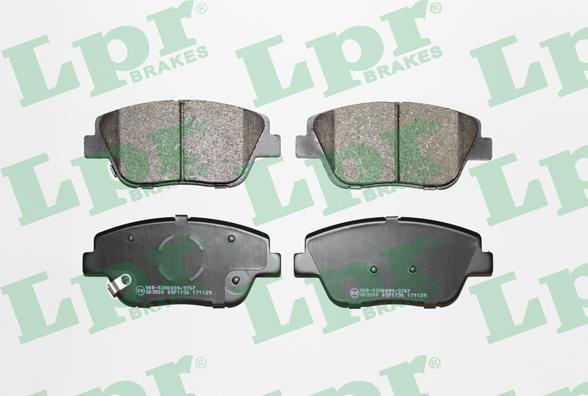 LPR 05P1736 - Brake Pad Set, disc brake autospares.lv