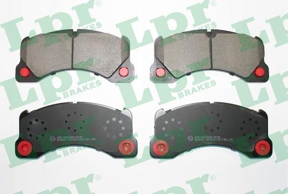 LPR 05P1738 - Brake Pad Set, disc brake autospares.lv