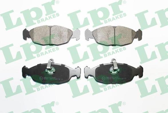 LPR 05P895 - Brake Pad Set, disc brake autospares.lv