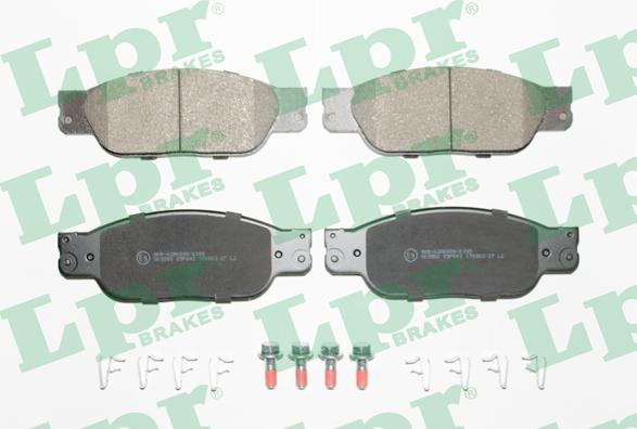 LPR 05P843 - Brake Pad Set, disc brake autospares.lv