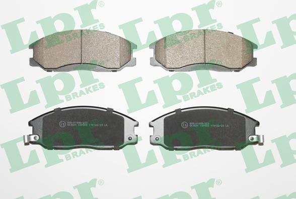 LPR 05P858 - Brake Pad Set, disc brake autospares.lv