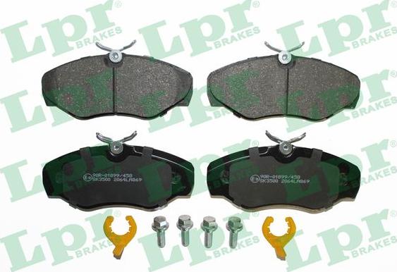 LPR 05P869K - Brake Pad Set, disc brake autospares.lv