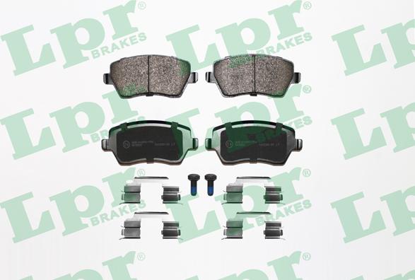 LPR 05P867K - Brake Pad Set, disc brake autospares.lv