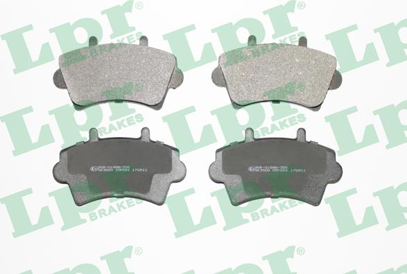 LPR 05P884 - Brake Pad Set, disc brake autospares.lv