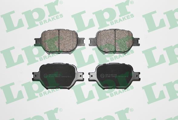 LPR 05P837 - Brake Pad Set, disc brake autospares.lv