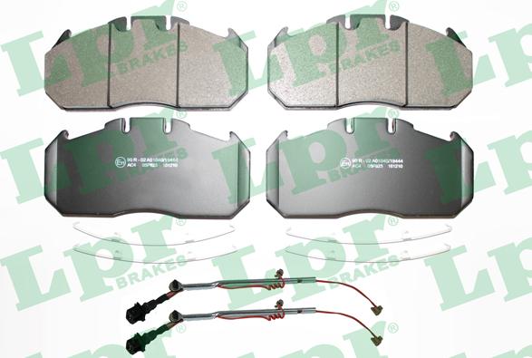 LPR 05P823A - Brake Pad Set, disc brake autospares.lv