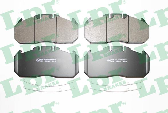 LPR 05P823 - Brake Pad Set, disc brake autospares.lv