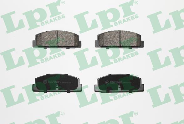 LPR 05P876 - Brake Pad Set, disc brake autospares.lv