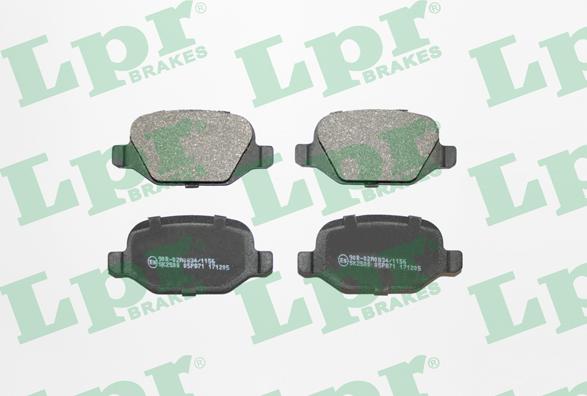 LPR 05P871 - Brake Pad Set, disc brake autospares.lv