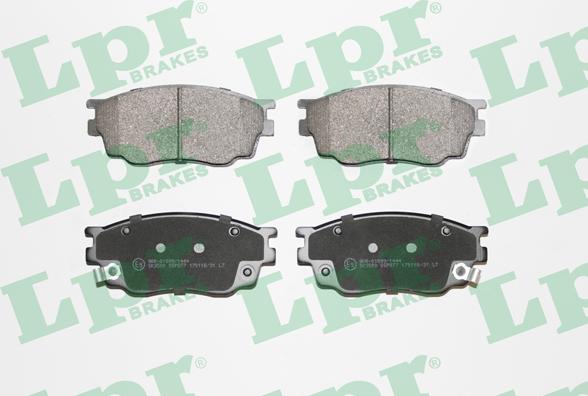 LPR 05P877 - Brake Pad Set, disc brake autospares.lv
