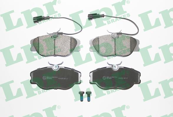 LPR 05P344 - Brake Pad Set, disc brake autospares.lv